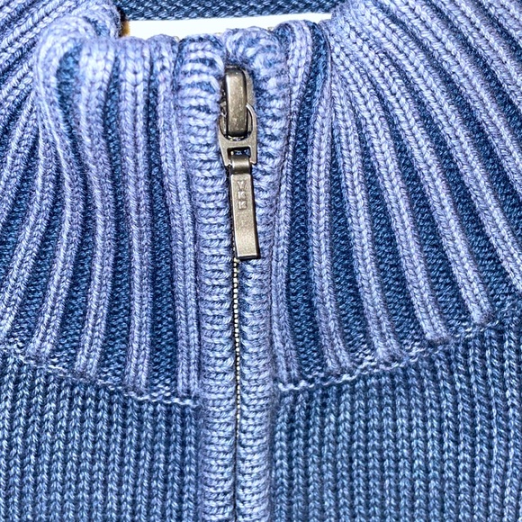 GoodThreads Men’s Soft Cotton Quarter Zip Sweater XXL Color: Washed Navy NWT - Picture 3 of 9